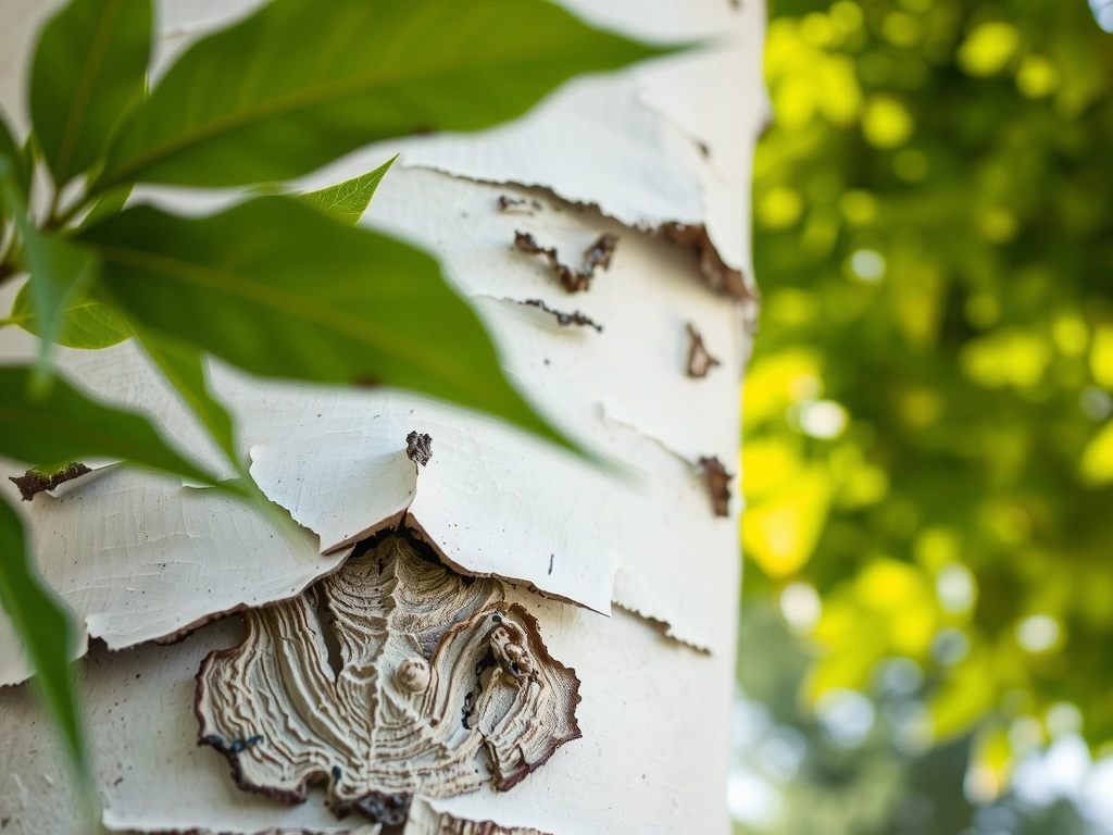 Texture of birch bark symbolizing layered data