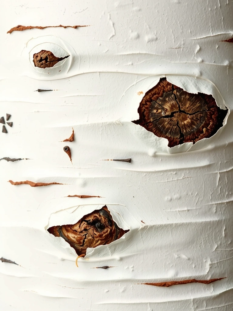 Birch texture motif